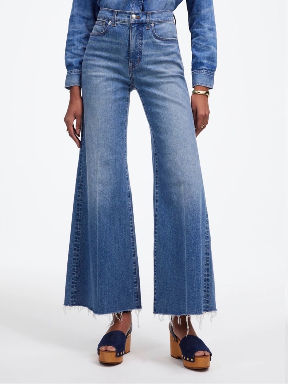 Madewell | Flared Wide-Leg Crop Jeans